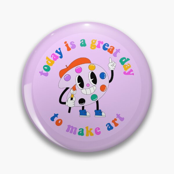 Item preview, Today Is A Great Day To Make Art Cartoon Palette Rainbow designed and sold by everything4eva.