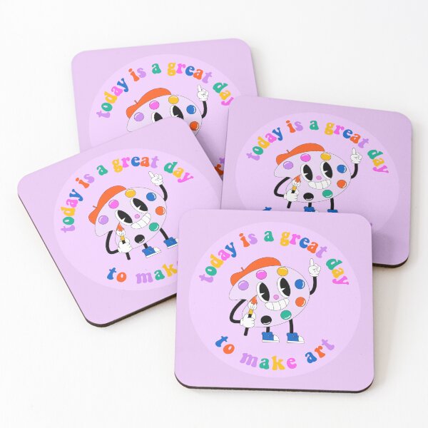 Item preview, Today Is A Great Day To Make Art Cartoon Palette Rainbow designed and sold by everything4eva.