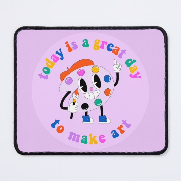 Item preview, Today Is A Great Day To Make Art Cartoon Palette Rainbow designed and sold by everything4eva.