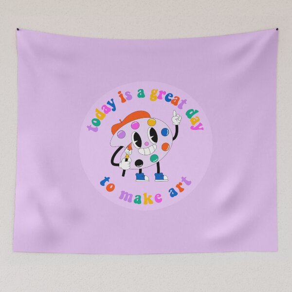 Item preview, Today Is A Great Day To Make Art Cartoon Palette Rainbow designed and sold by everything4eva.