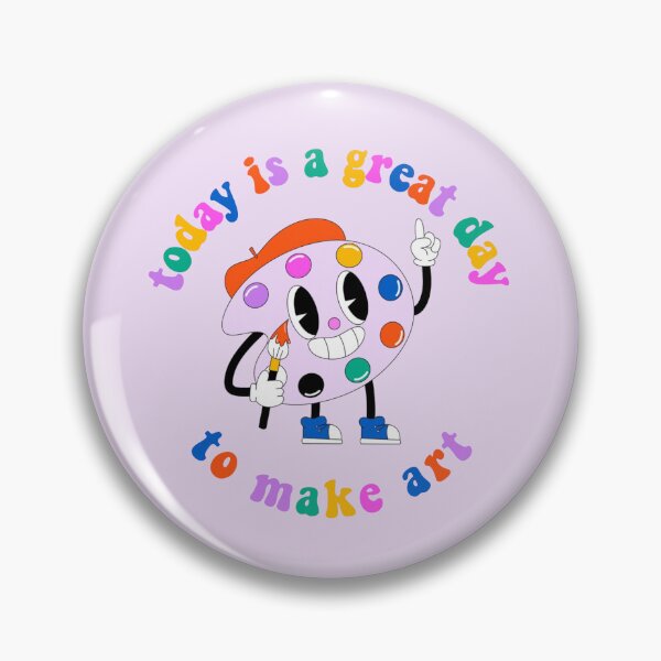 Item preview, Today Is A Great Day To Make Art Cartoon Palette Rainbow designed and sold by everything4eva.