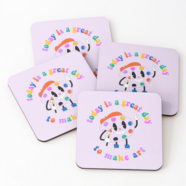 Item preview, Today Is A Great Day To Make Art Cartoon Palette Rainbow designed and sold by everything4eva.