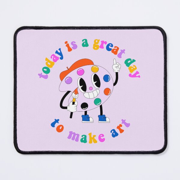 Item preview, Today Is A Great Day To Make Art Cartoon Palette Rainbow designed and sold by everything4eva.