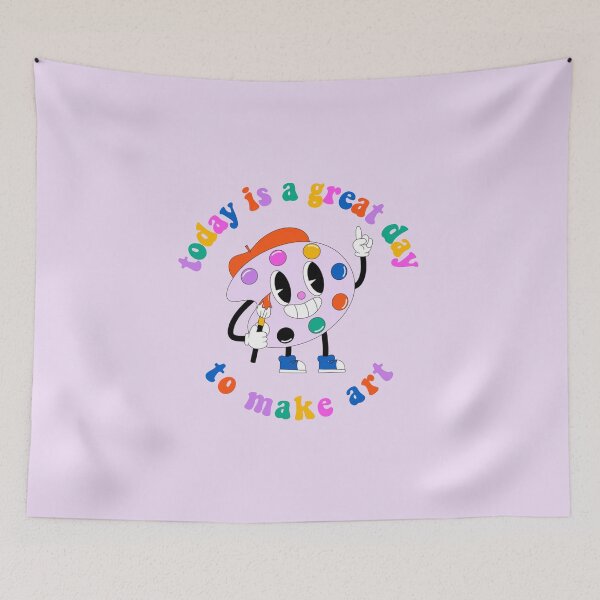 Item preview, Today Is A Great Day To Make Art Cartoon Palette Rainbow designed and sold by everything4eva.