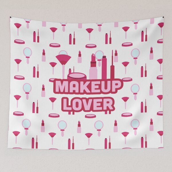 Item preview, Makeup Lover Beauty Pattern Pink Aesthetic designed and sold by Lindsay Marie Patterns.