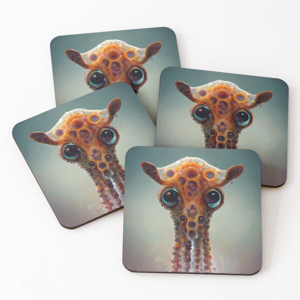 Item preview, giraffe and octopus mixed fancy artwork designed and sold by WeirdStation.