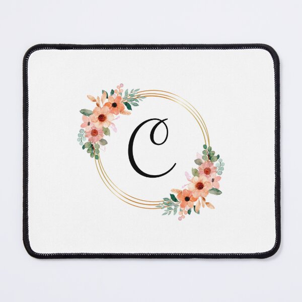 Item preview, Monogram Letter C | Coral Floral Design designed and sold by JustSeasons.