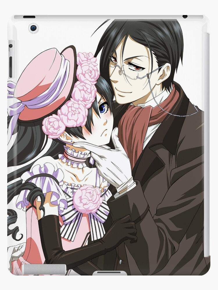 anime: kuroshitsuji (black butler) anime character: sebastian michaelis and  ciel phantomhive