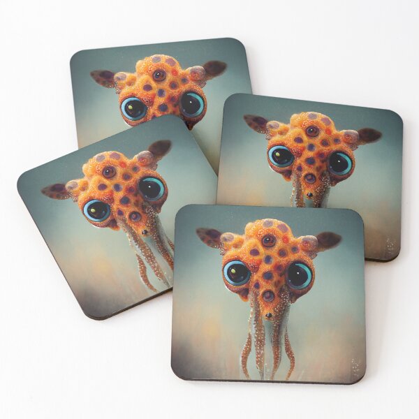 Item preview, giraffe and octopus mixed fancy artwork designed and sold by WeirdStation.
