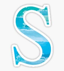 S Initial Sticker