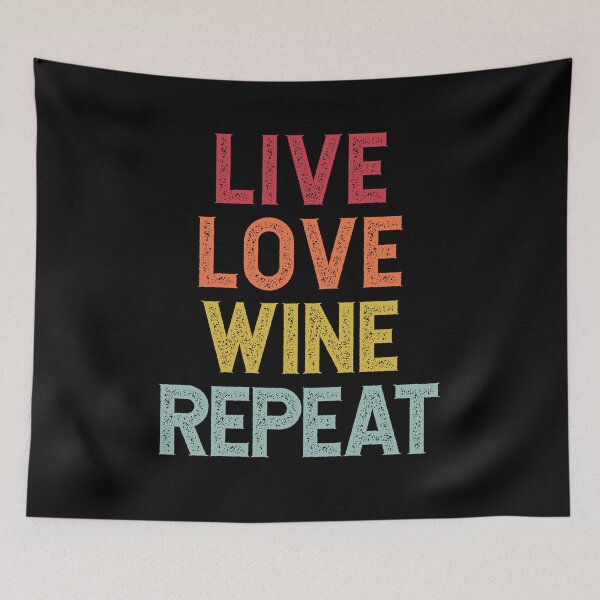 Item preview, Distressed Live Love Wine Repeat  designed and sold by PeachesMommy.