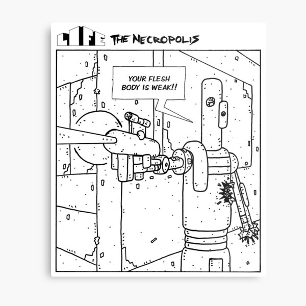 Life The Necropolis: Gordy Metal Print