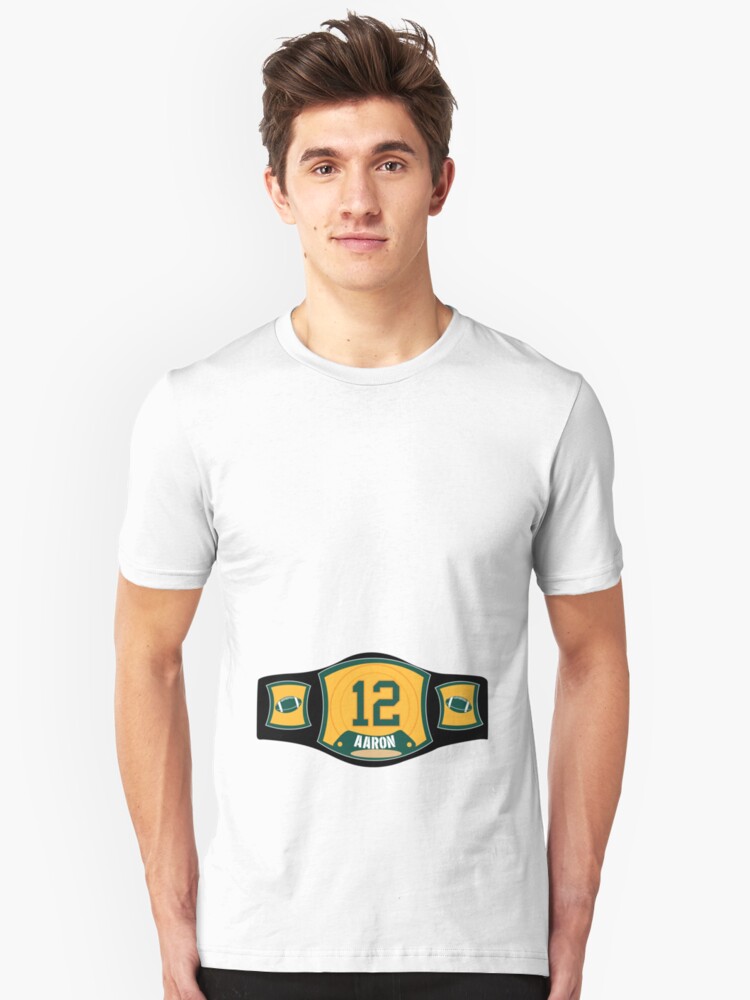 aaron rodgers championship belt shirt