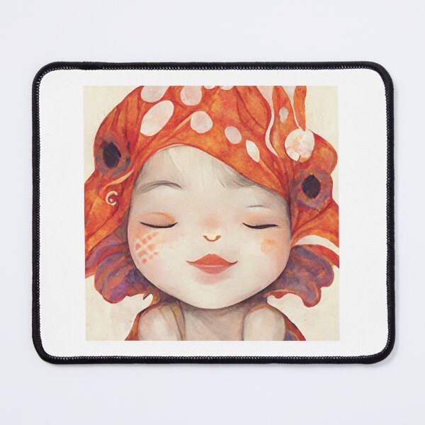 Item preview, Little cute marmaid goldfish designed and sold by MadBunny-Inc.