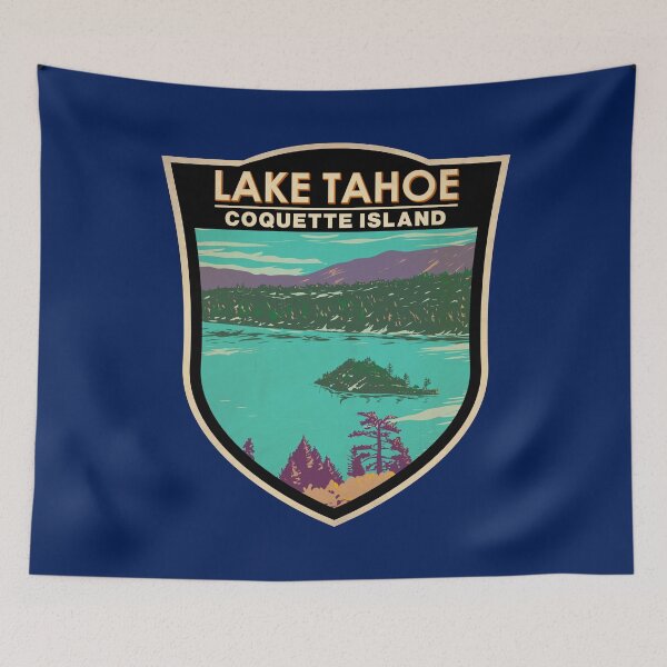 Item preview, Lake Tahoe Coquette Island Badge designed and sold by KrisSidDesigns.