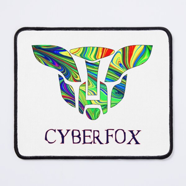 Item preview, CyberFox - the psychedelic multicolored cyber fox with ears down designed and sold by Kminos.