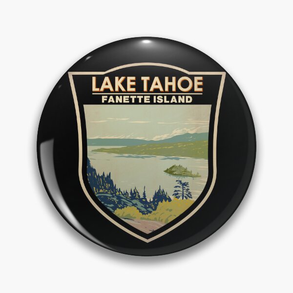 Item preview, Lake Tahoe Fannette Island Badge designed and sold by KrisSidDesigns.