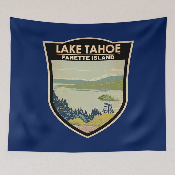 Item preview, Lake Tahoe Fannette Island Badge designed and sold by KrisSidDesigns.