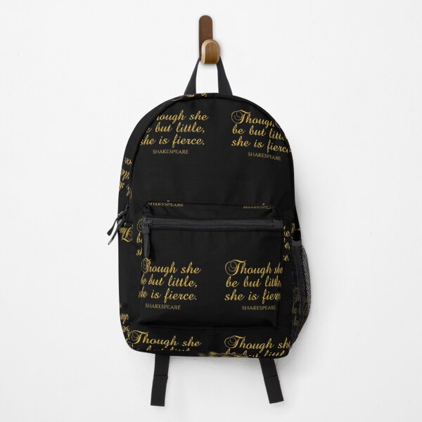 Item preview, Shakespeare Quote - Though She Be But Little She Is Fierce - Gold designed and sold by PhiloJourney.