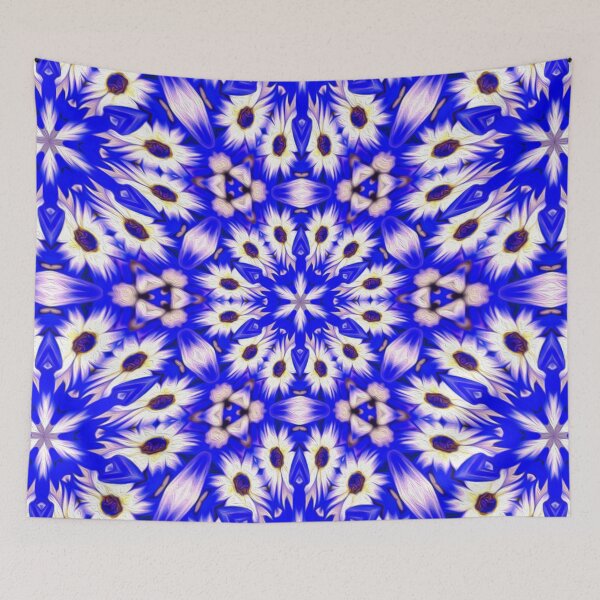 Item preview, Patrón de flores azules y blancas. designed and sold by Patternflower.