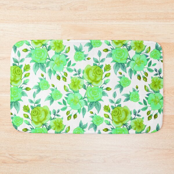Item preview, Retro Inspired Neon Green Roses designed and sold by TotallyRetroArt.