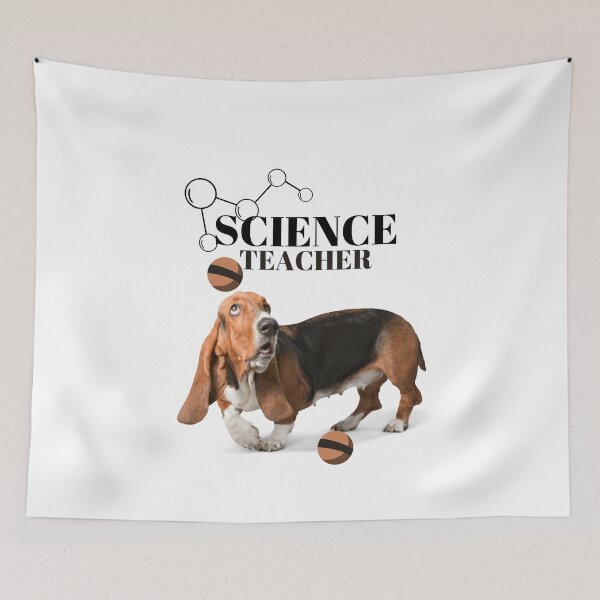 Item preview,  Science Teachers Gift, Unique gift for teachers, Science Class teacher appreciation gift, Fun thank you gift, Basset Hound dog lover Science teacher designed and sold by TradingTeesKids.