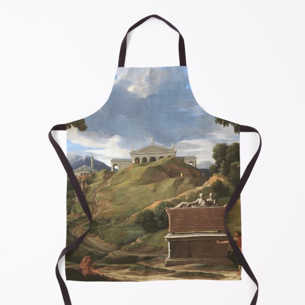 Item preview, Landscape with the ancient tomb and two figures. Nicolas Poussin designed and sold by OldTimeArt.
