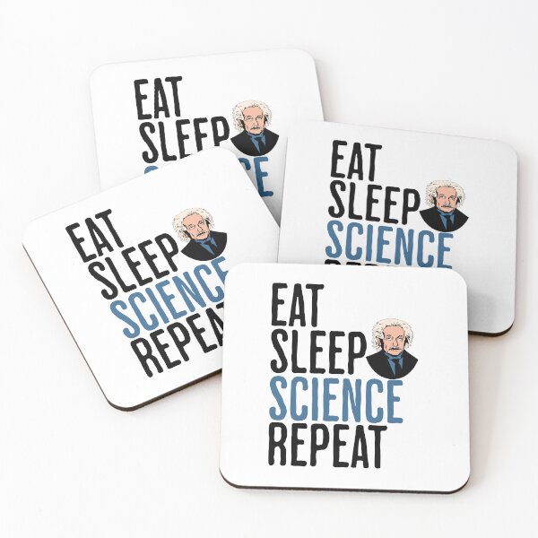 Item preview, Eat Sleep Science Repeat - Science Einstein Humor designed and sold by AlanPhotoArt.