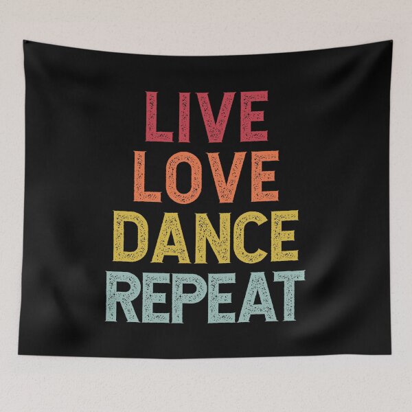 Item preview, Distressed Live Love Dance Repeat  designed and sold by PeachesMommy.