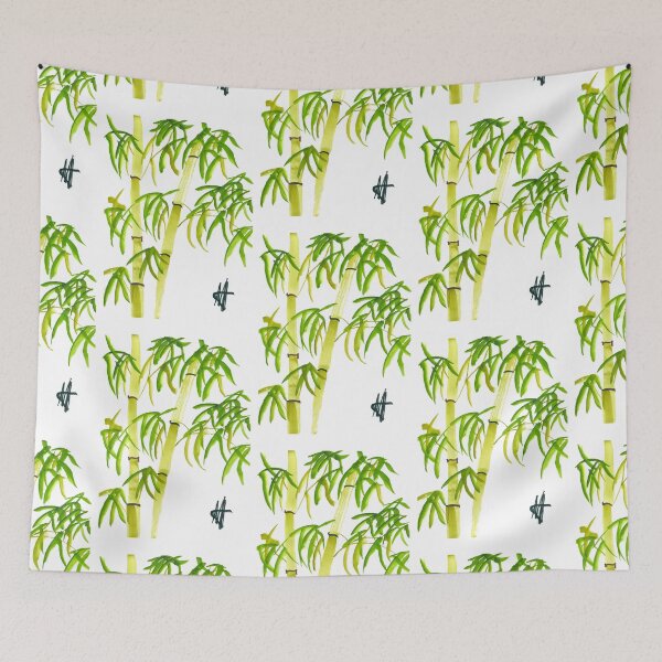 Item preview, Japanese bamboo, jungle theme - green designed and sold by marniehiggs.