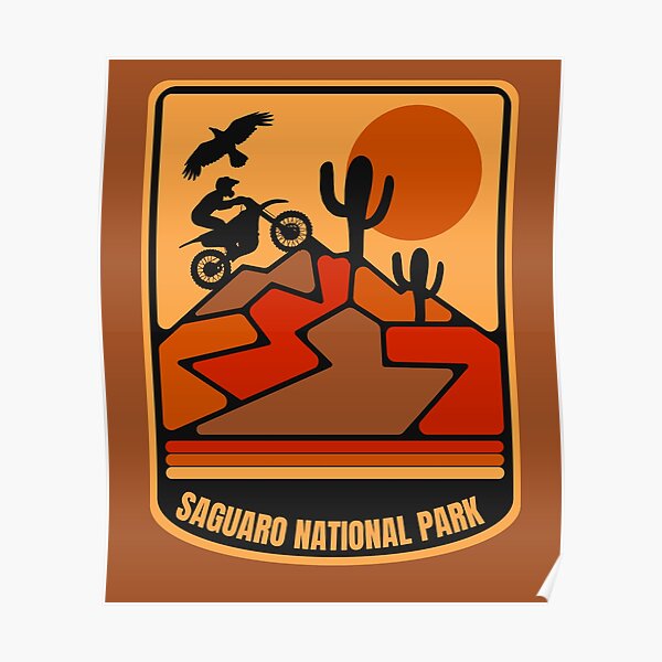 &ldquo;Saguaro National Park&rdquo; Poster for Sale by retrotravelart | Redbubble