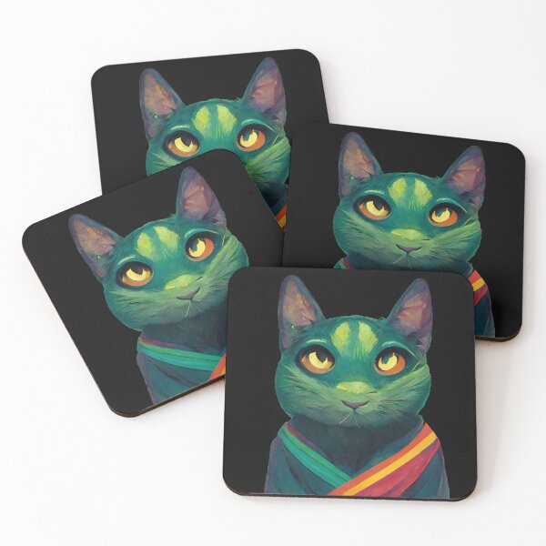 Item preview, Verdant Cat designed and sold by AIWeirdArts.