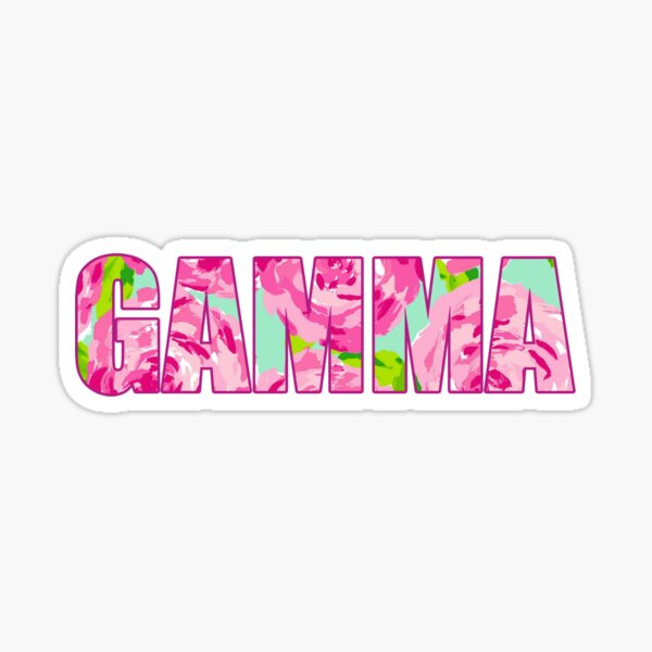 Lilly Pulitzer Gamma Sticker