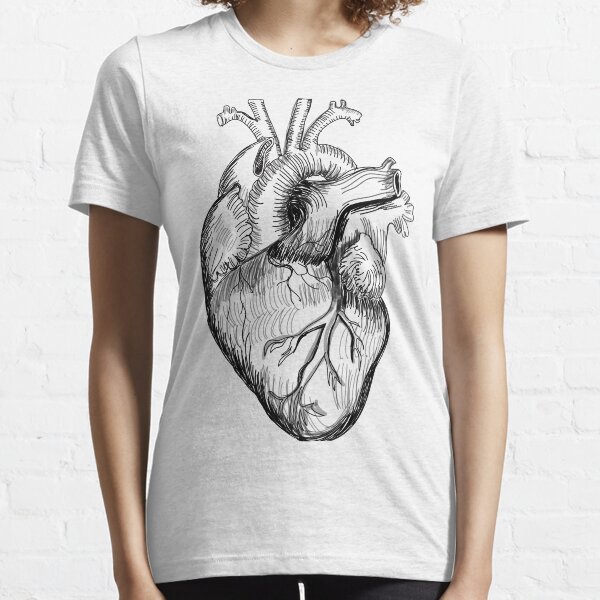 Item preview, Human Anatomy sketch poster | Human Anatomy heart t-shirt  designed and sold by KARTICK DUTTA.