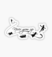 never grow up Sticker