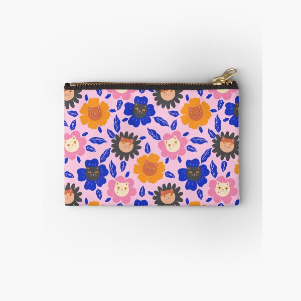 Item preview,  cat faces and flowers. designed and sold by burbura.