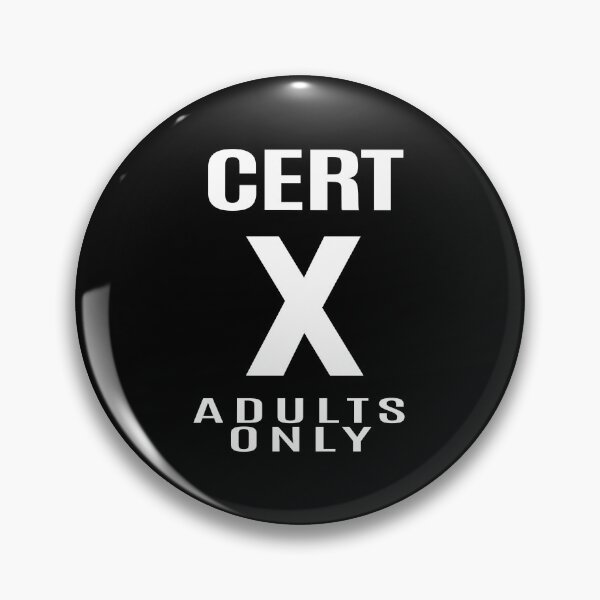 Item preview, Vintage Movie Age Rating - X for restricted designed and sold by SimonSay.