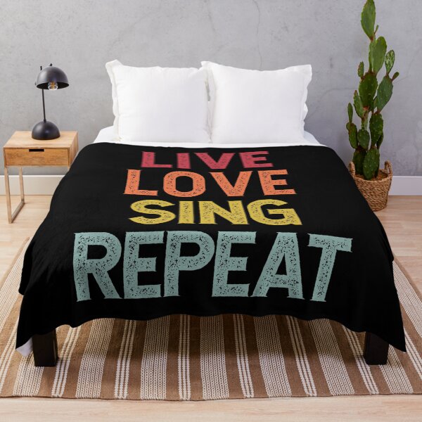 Item preview, Distressed Live Love Sing Repeat designed and sold by PeachesMommy.
