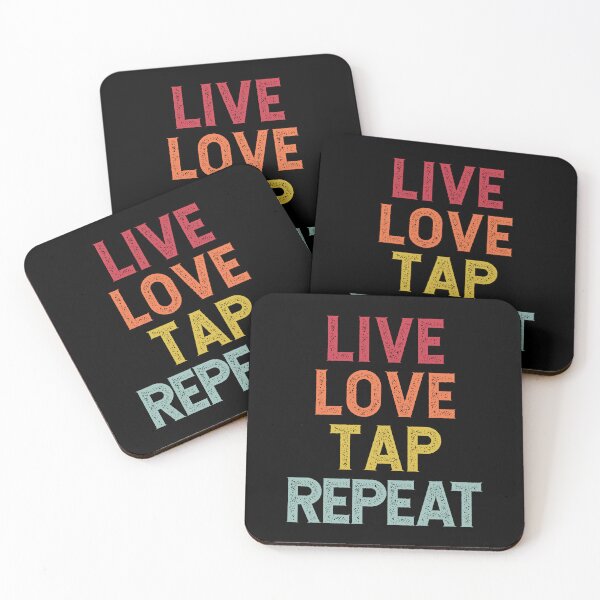 Item preview, Distressed Live Love Tap Repeat  designed and sold by PeachesMommy.