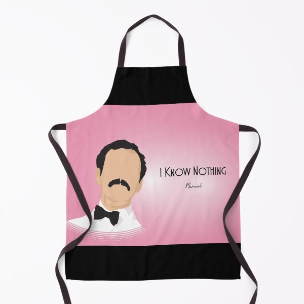 Item preview, I Know Nothing - Manuel - Minimalist TV Art - Comedy Quote designed and sold by PopCultArcade.