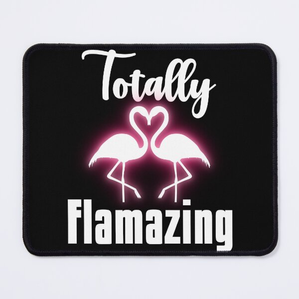 Item preview, Totally Flamazing Neon Pink Flamingo - Black designed and sold by PearlMoonGrapes.