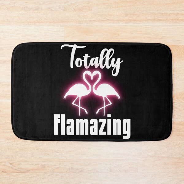 Item preview, Totally Flamazing Neon Pink Flamingo - Black designed and sold by PearlMoonGrapes.