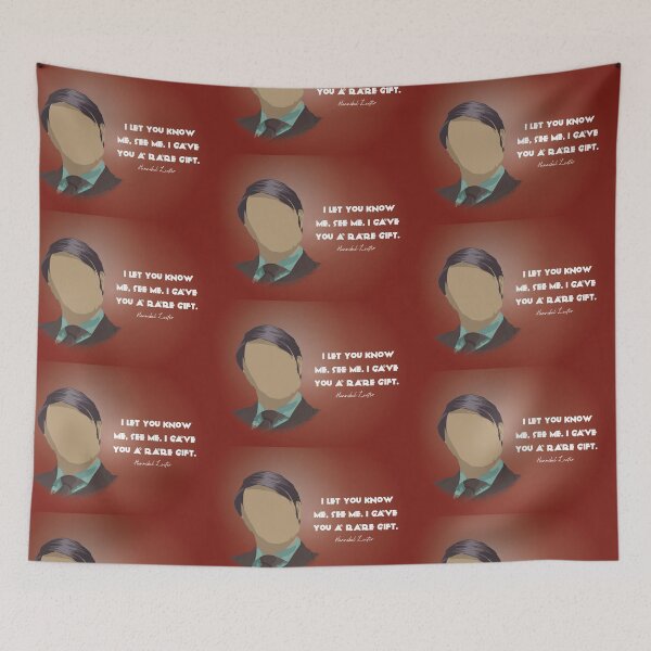 Item preview, I Let You Know Me See Me. I Gave You A Rare Gift - Hannibal Lector - Minimalist TV Art - Crime Drama Quote designed and sold by PopCultArcade.