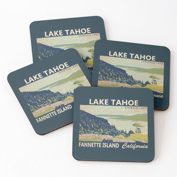 Item preview, Lake Tahoe Fannette Island Vintage designed and sold by KrisSidDesigns.