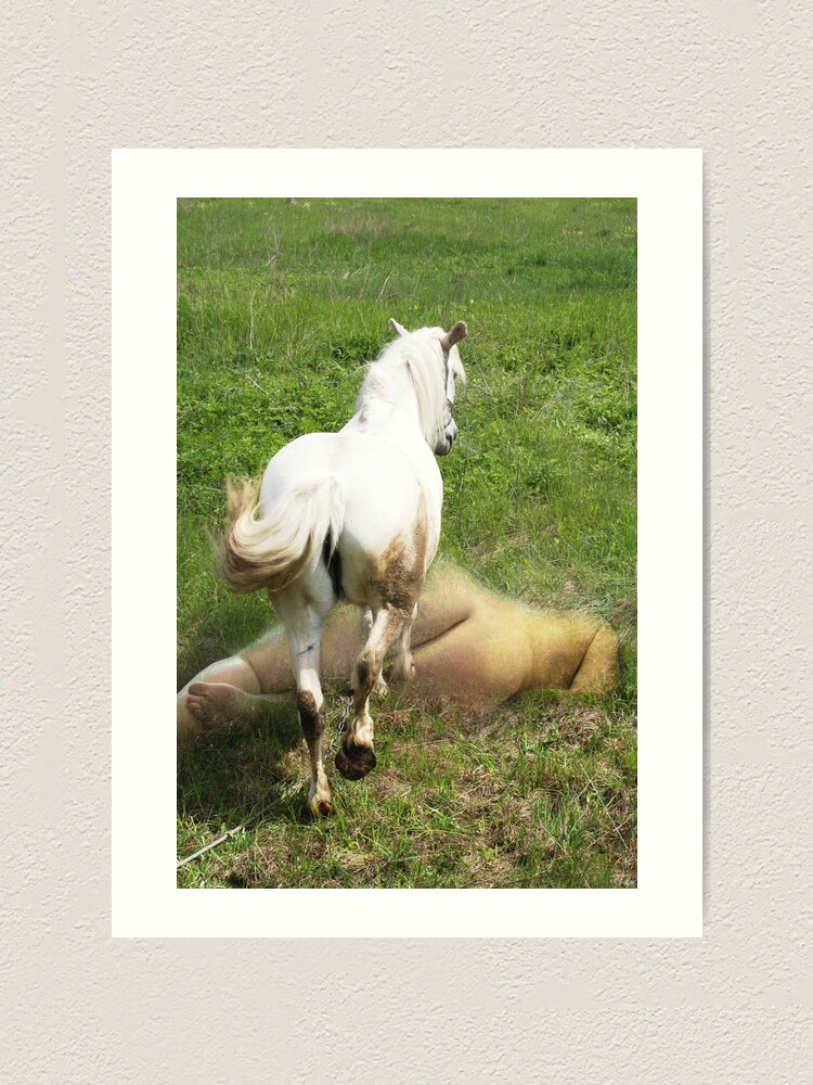 Alternate view of White Horse Art Print