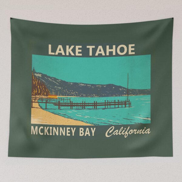 Item preview, Lake Tahoe McKinney Bay Vintage designed and sold by KrisSidDesigns.