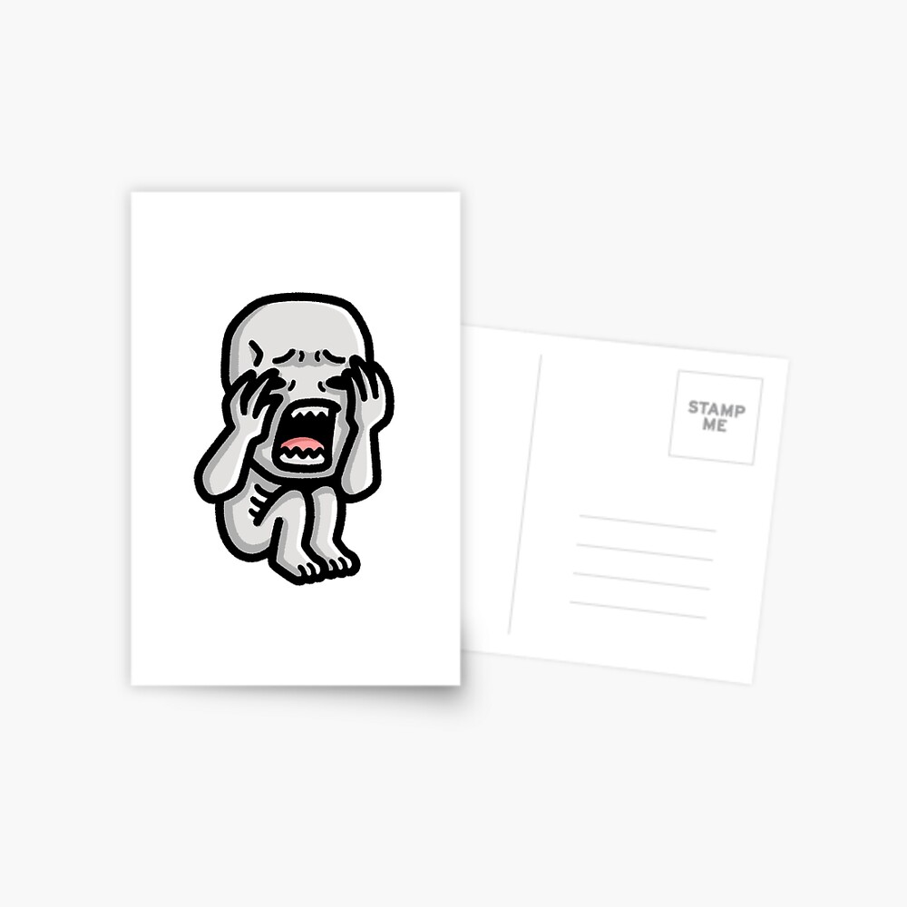 SCP 999 The Tickle Monster - hug monster slime chibi kawaii cute cartoon  art design Greeting Card for Sale by Holymayo Art