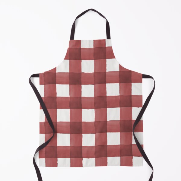 Item preview, Watercolor Gingham Checks Pattern - Red designed and sold by MLTDesignLab.