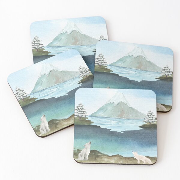 Item preview, Winter Snow Mountain Lone Wolf Nature designed and sold by Sagittarius-Lin.