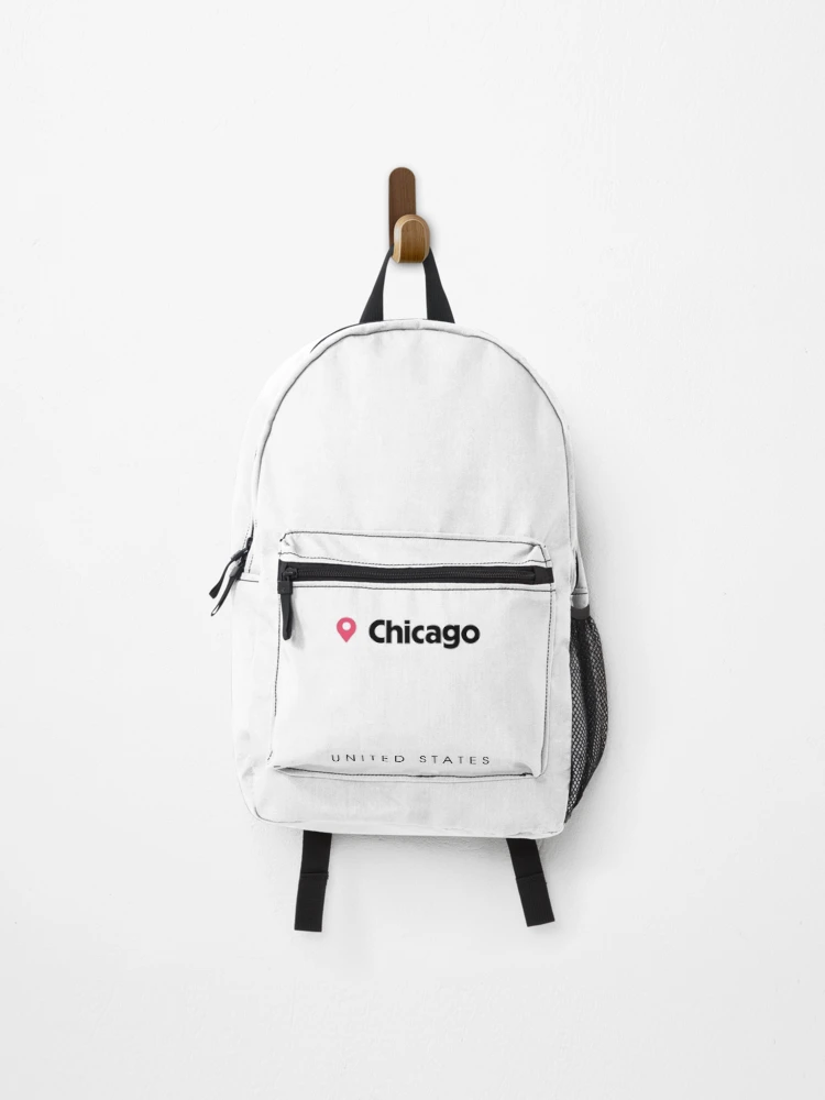 Thumbnail 1 of 3, Backpack, Chicago Map designed and sold by Rajadrone.